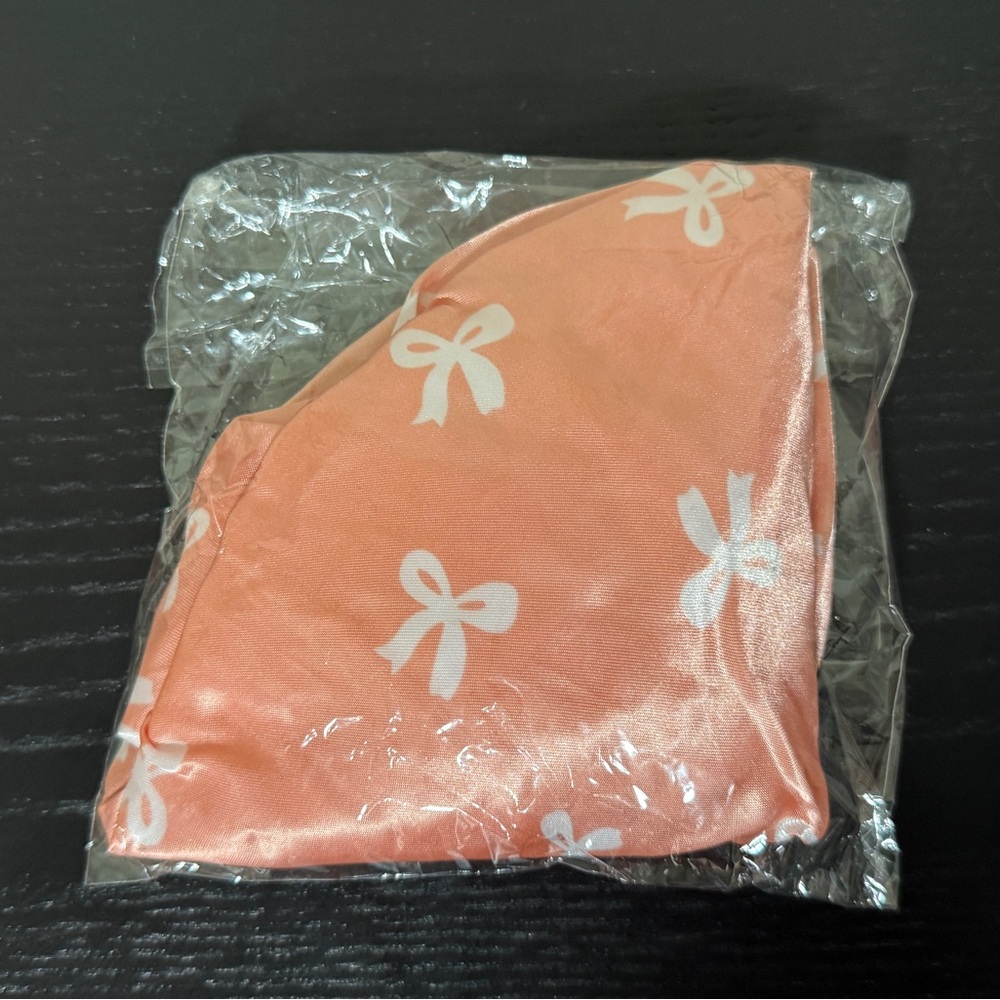 Reusable Shower Cap for Women - Waterproof Bonnet Elastic Band - Pink